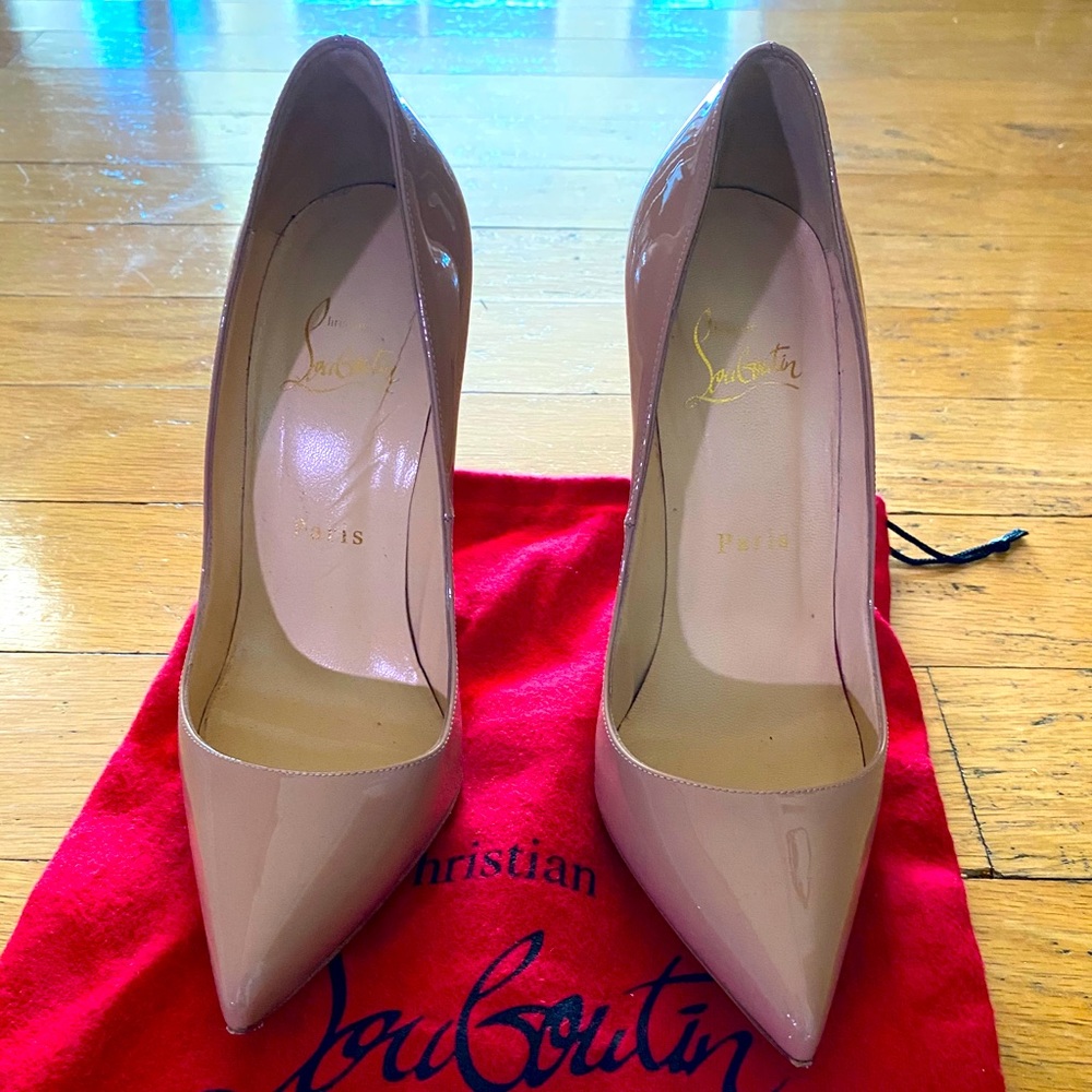 Christian Louboutin Pigalle Nude Patent Leather